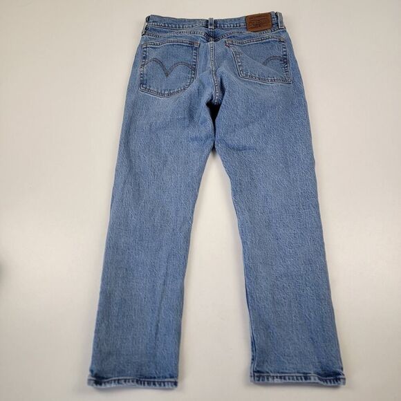 Levi’s 501 Distressed Jeans Womens‎ 27x24 Washed Button Wedgie Straight Stretch - Picture 8 of 15